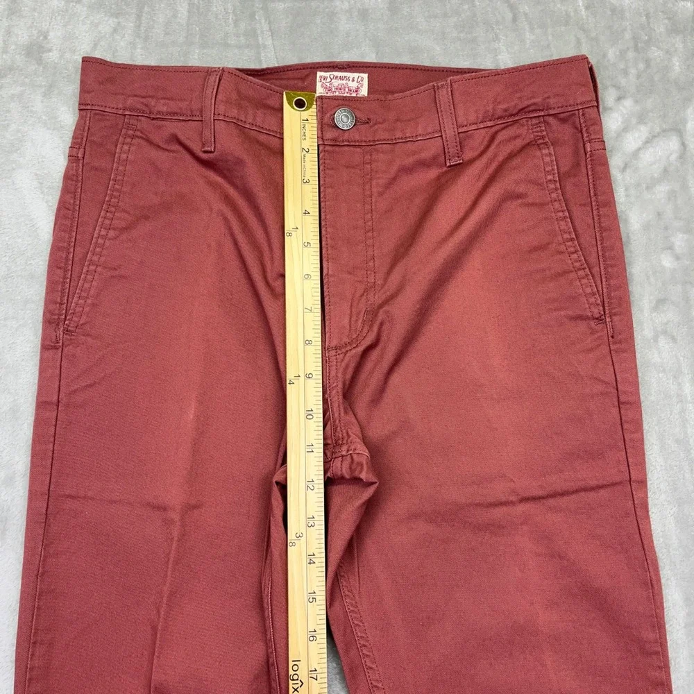 Levi's‎ Hybrid Trouser Pants Men's Brick Red Casual Everyday Comfort Boho Sz 32